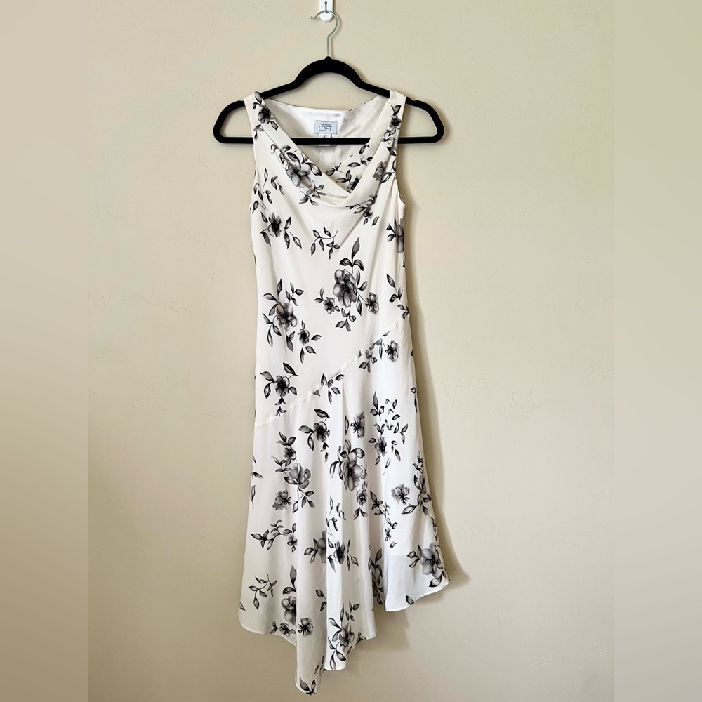 Ann Taylor LOFT Asymmetrical Midi Dress